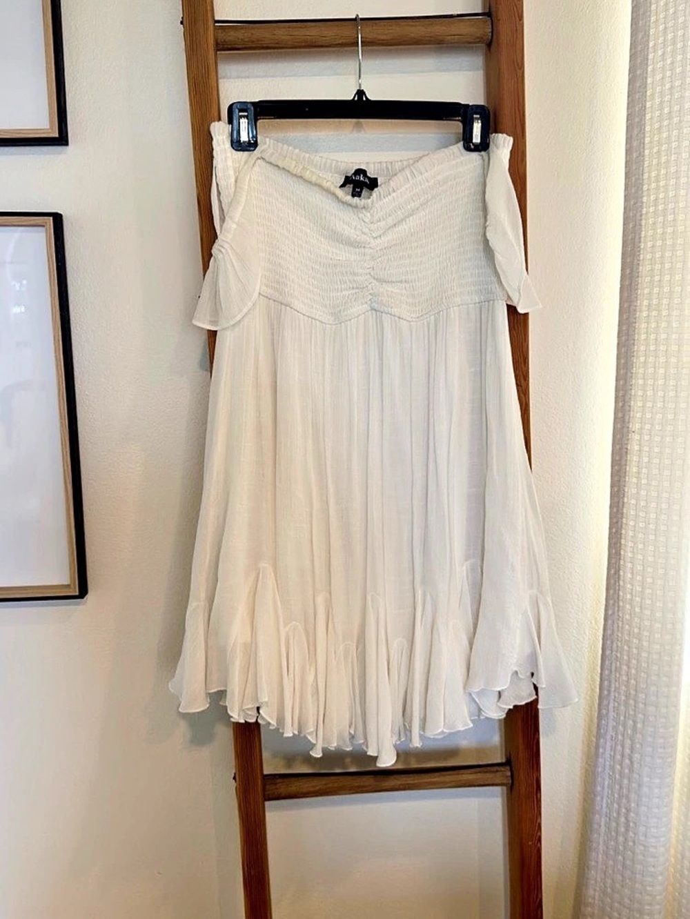 Aakaa White Maxi Dress Like New